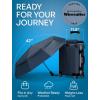 imageREPEL Windproof Travel Umbrella  Compact ampamp Withstands Winds up to 85MPH  Strongest Premium Auto Folding Umbrella for Rain and Sun  Durable Light ampamp Portable for Women ampamp Men  Fits Backpack ampamp CarsNavy Blue