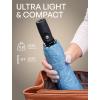 imageREPEL Windproof Travel Umbrella  Compact ampamp Withstands Winds up to 85MPH  Strongest Premium Auto Folding Umbrella for Rain and Sun  Durable Light ampamp Portable for Women ampamp Men  Fits Backpack ampamp CarsSlate Blue