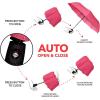 imageREPEL Windproof Travel Umbrella  Compact ampamp Withstands Winds up to 85MPH  Strongest Premium Auto Folding Umbrella for Rain and Sun  Durable Light ampamp Portable for Women ampamp Men  Fits Backpack ampamp CarsPink